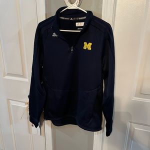Size S Michigan Wolverines Adidas 1/4 zip. Very very nice. I will ship asap!